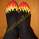 Заказать RussianSocks Носки огонь вязаные AC/DC пламя фанату ACDC. RussianSocks ВЯЗАНЫЕ НОСКИ ВАРЕЖКИ. Ярмарка Мастеров. . Носки Фото №3