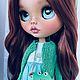 Кукла Кастом Лягушонка Blythe ooak. Кукла Кастом. Dolls Katti. Интернет-магазин Ярмарка Мастеров.  Фото №2
