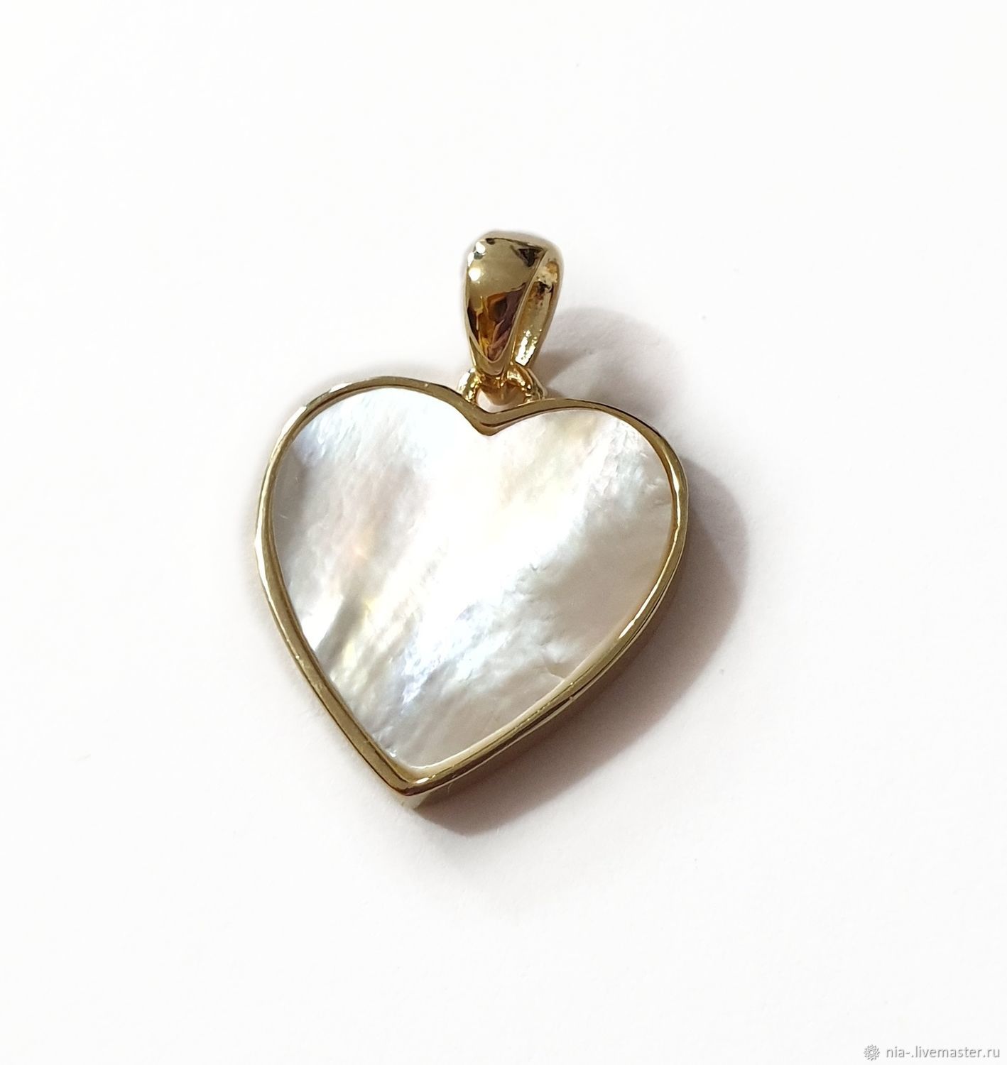 сердце перламутр
