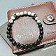 Заказать Браслет оберег из серой яшмы агата "Величество вар 2". accessories for men. Ярмарка Мастеров. . Браслет из бусин Фото №3