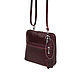  Women's Burgundy leather handbag Nancy Mod C83-981. Crossbody bag. Natalia Kalinovskaya. My Livemaster. Фото №4