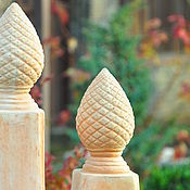 Дача и сад handmade. Livemaster - original item The cone on the column is 31cm concrete garden decor. Handmade.