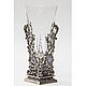 Glass vase with bronze base, Fun, St. Petersburg,  Фото №1