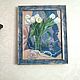 Order Oil painting in frame. Mother's day. Still life with flowers. Verana-art. Livemaster. . Pictures Фото №3