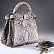 Women's bag made of genuine python leather IMP0572Z1. Classic Bag. CrocShop. My Livemaster. Фото №4