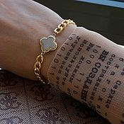 Украшения handmade. Livemaster - original item Gold-plated chain bracelet 