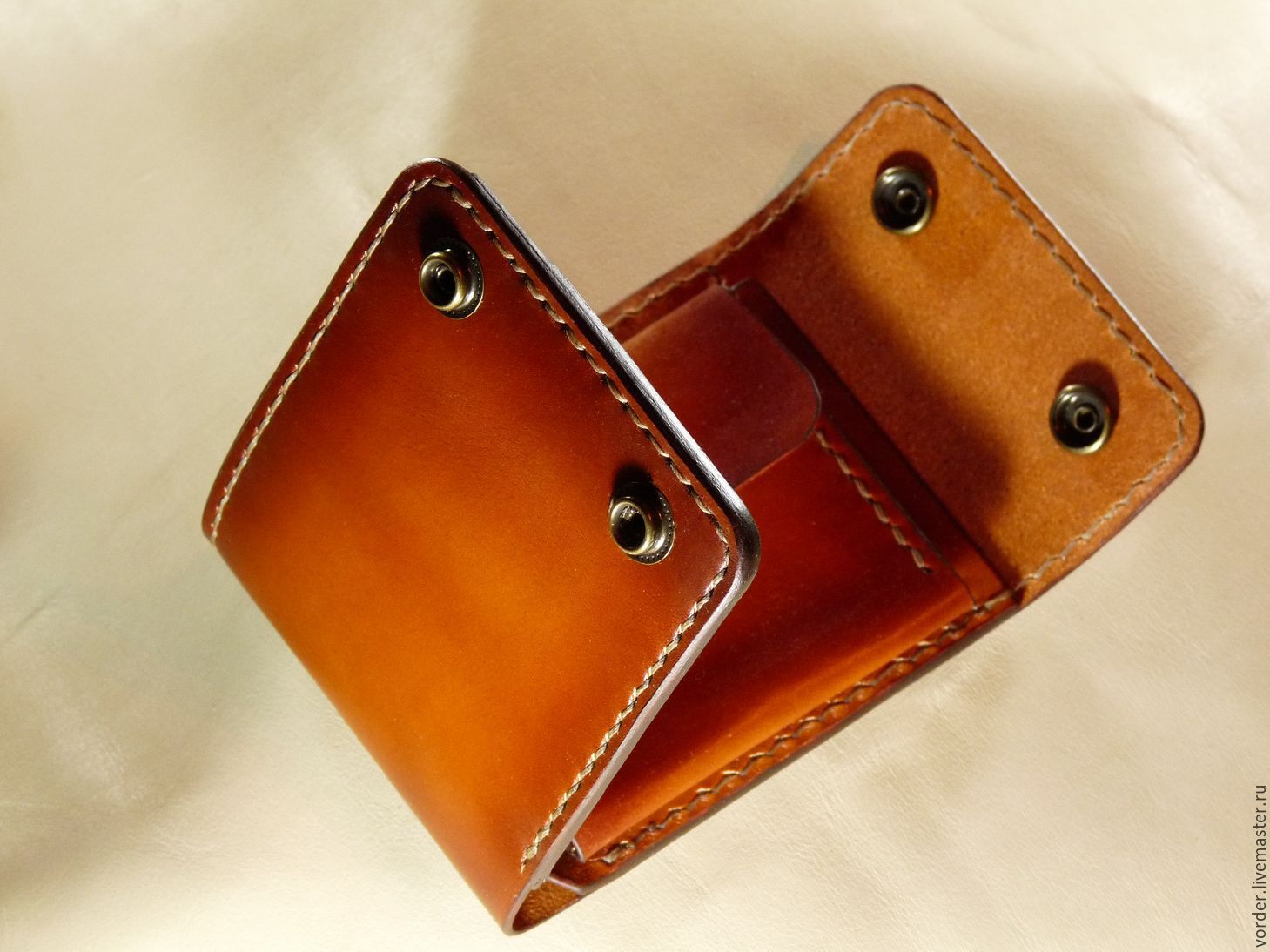 Кожаное портмоне. в интернет-магазине на Ярмарке Мастеров | Кошельки ...