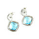Blue earrings with pendants,silver earrings cubic zirconia drops. Earrings. Irina Moro. Online shopping on My Livemaster.  Фото №2