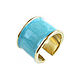 Blue Enamel Ring, Enamel ring, minimalism ring. Rings. Irina Moro. My Livemaster. Фото №4