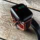 Ремешок для часов Apple Watch 44мм. Ремешок для часов. Handy Beast Leather. Ярмарка Мастеров.  Фото №4