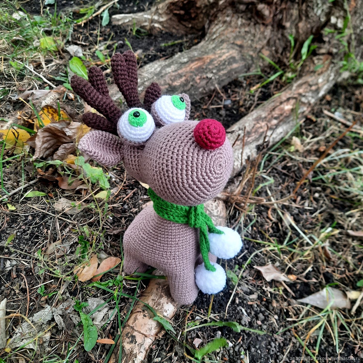 Новогодний Олень Амигуруми