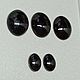 Чёрный агат («Black onyx») - Овалы высокие маленькие. Заготовки для украшений. ТАНАГРА gemstones. Интернет-магазин Ярмарка Мастеров.  Фото №2