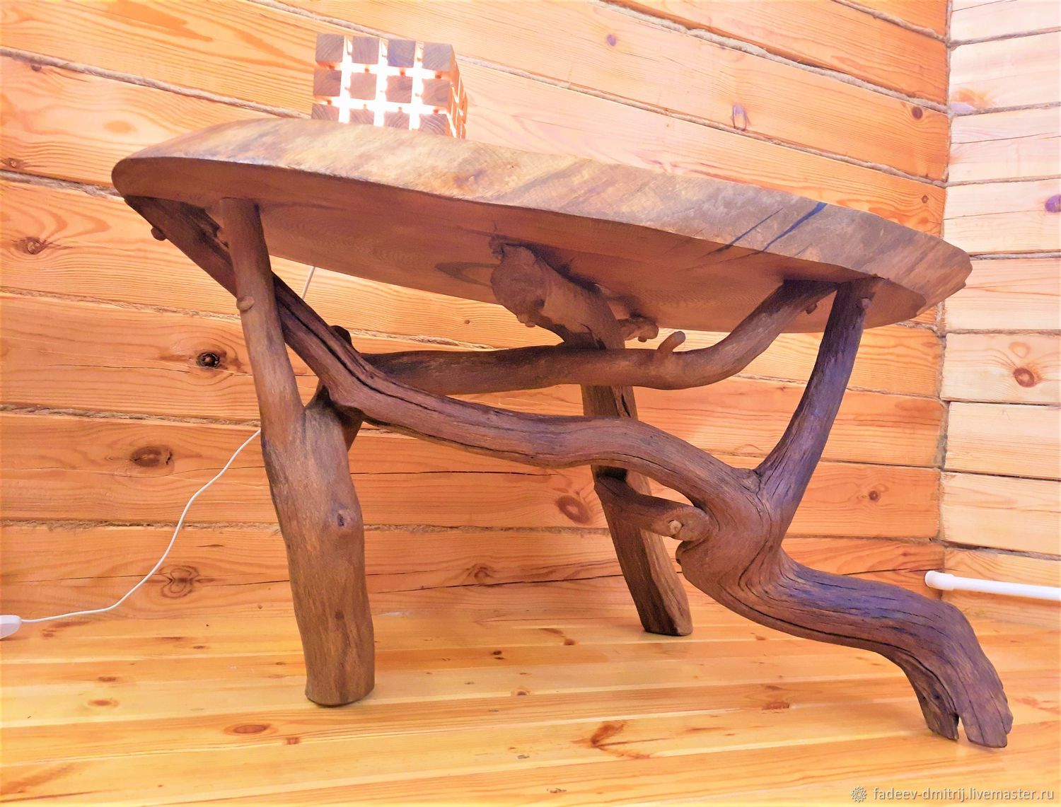 Кофейный столик трансформер из дерева адам 1