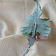 Brooch-boutonniere handmade flower from fabric rosebud Barbara. Brooches. LIUDMILA SKRYDLOVA (flower glade). My Livemaster. Фото №6