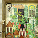 Order Wall-mounted housekeepers:3d painting ' French courtyard'. Dog@Cat. Livemaster. . Housekeeper Фото №3
