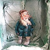 Куклы и игрушки ручной работы. Ярмарка Мастеров - ручная работа Interior ,collectible ,Christmas tree toy,Snego Grandfather doll. Handmade.