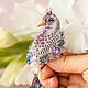 Collectible brooch 'Lady Peacock'. Brooches. Coffeelena. My Livemaster. Фото №5