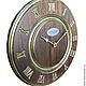 Classic wall clock. Wood. Vintage. A/. Watch. LogoClock. Online shopping on My Livemaster.  Фото №2