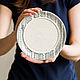 Зимние березки. Пирожковая тарелочка, керамика ручной работы. Детская посуда. Женя (JaneCeramics). Ярмарка Мастеров.  Фото №6