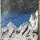 Painting snowy mountain peaks at night 'Peaks' 50h40h1,5. cm. Pictures. chuvstvo-pozitiva (chuvstvo-pozitiva). Online shopping on My Livemaster.  Фото №2