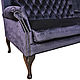 Мягкий диван с каретной стяжкой CRYSTAL. Диваны. Мебельный бутик (Wofurniture). Ярмарка Мастеров.  Фото №4