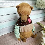 Куклы и игрушки handmade. Livemaster - original item Teddy bear Glafira is 17cm. Handmade.