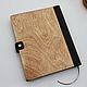 Order A notebook with a wooden cover and a leather cover. semejnaya-masterskaya-bambuk. Livemaster. . Notebooks Фото №3