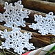 Order Snowflake crochet 6-6.5cm. Natalie crochet flowers. Livemaster. . Christmas decorations Фото №3