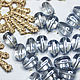 Beads drops 10/6 mm Light gray 1 piece briolettes. Beads1. agraf. Online shopping on My Livemaster.  Фото №2