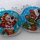 Набор вшитых ёлочных игрушек. Елочные игрушки. Натали Broderie a la main (Broderie-main). Ярмарка Мастеров.  Фото №5