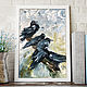 Crows, bird painting, Oil painting on canvas, Pictures, St. Petersburg,  Фото №1
