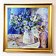 Painting of daisies and cornflowers 'The Play of Light' in oil. Pictures. Svetlana Samsonova. Online shopping on My Livemaster.  Фото №2