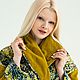 Заказать Фуфайка/пальто из афро-хлопка и бархата "Шишки в лайме". by CheChulina                (Юлия). Ярмарка Мастеров. . Пальто Фото №3