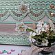 Заказать Ящик для хранения Мятные кружева от VivantArt Decor. Елена Дербичева Предметы интерьера. Ярмарка Мастеров. . Хранение вещей Фото №3