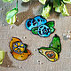 Stickers-stickers with a stained-glass paintings with floral print, Stickers, Novosibirsk,  Фото №1