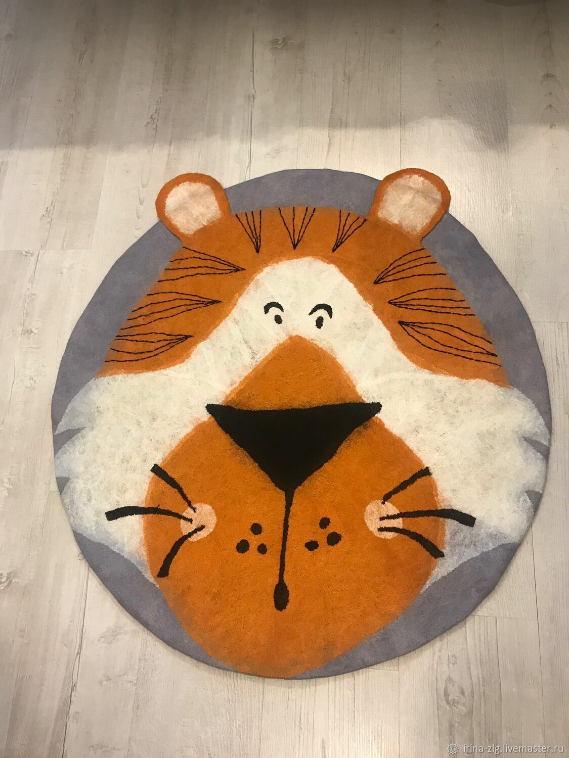 Игровой валяный коврик "Funny tiger" в интернет-магазине на Ярмарке ...