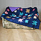 Bright Blue Quilted Designer Bedspread Premium Cotton on the Bed, Bedspreads, Dolgoprudny,  Фото №1
