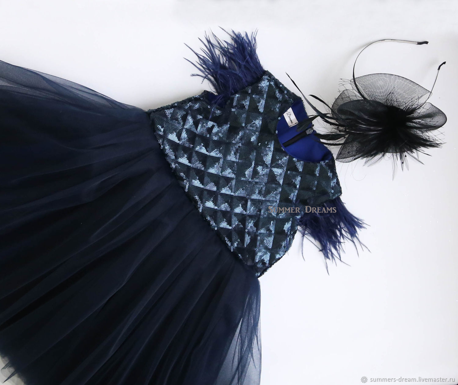 Стильное детское платье Black swan, , Москва,  Фото №1