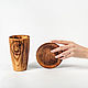 Siberian Cedar Wooden Beer Set with Saucer NC34. Mugs and cups. ART OF SIBERIA. My Livemaster. Фото №6