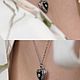 Медальон сердечко с настоящим цветком внутри. Медальон. Rodnik Jewelry. Ярмарка Мастеров.  Фото №4