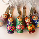 Matryoshka key chain 10 PCs. Dolls1. matrioska (mir-matrioshki). Online shopping on My Livemaster.  Фото №2