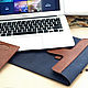Чехол для ноутбука, iPad, MacBook. Классическая сумка. Leven Leather. Интернет-магазин Ярмарка Мастеров.  Фото №2