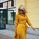 Платье-рубашка из Итальянского штапеля «Горчичка Итальяно». Платья. Александра Майская. Ярмарка Мастеров.  Фото №4
