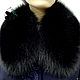 Fur detachable collar of Fox fur. Black. TK-470. Collars. Mishan (mishan). My Livemaster. Фото №6