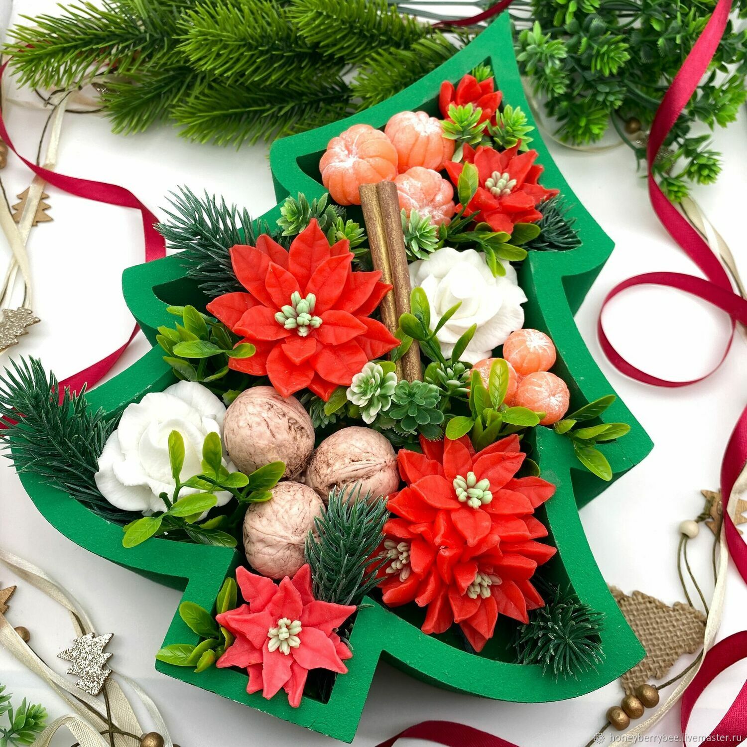 Композиция Елка нарядная в интернет-магазине на Ярмарке Мастеров ...