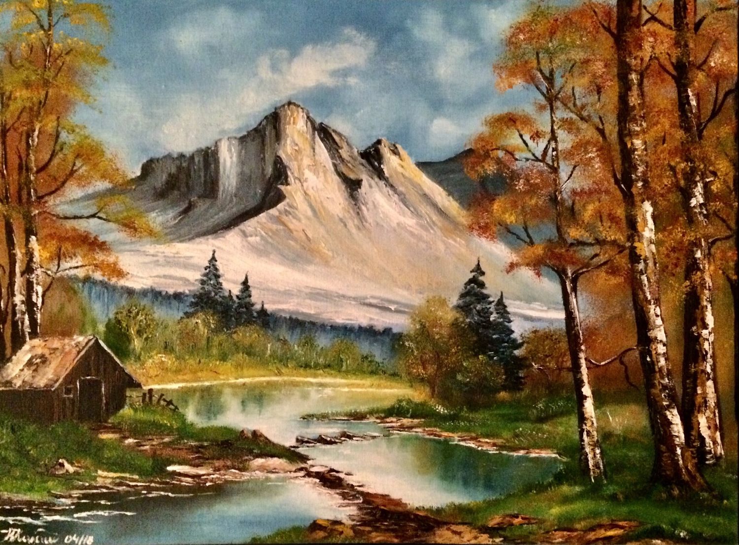 Картины Боба Росса горы Аляски