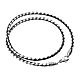Leather Black / White Lace 3mm thick, Necklace, Belgorod,  Фото №1