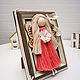 Order Copy of Macrame doll in photo frame 15/20. Textile Shop Natalya. Livemaster. . Interior doll Фото №3