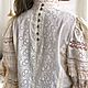 Blouse Valencia cream made of cotton sewing and lace In boho style. Blouses. PolMary. My Livemaster. Фото №4