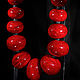 necklace 'my favorite red beads'. Necklace. Marina Berulava. Online shopping on My Livemaster.  Фото №2
